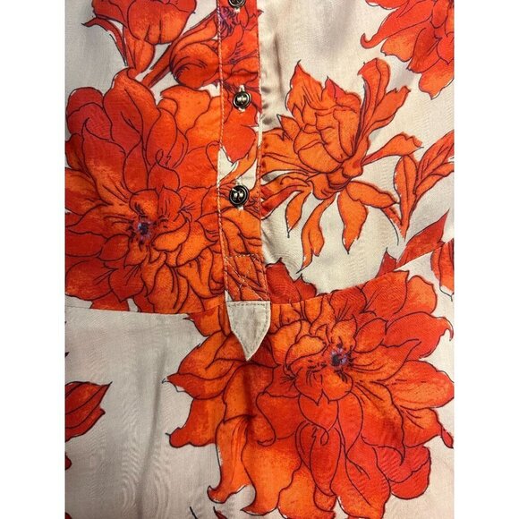 FREE PEOPLE Shake It Printed Sand Long Sleeve Mini Tunic Dress size small - Picture 9 of 9